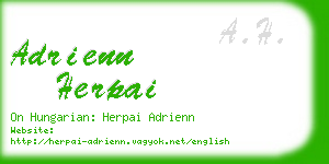 adrienn herpai business card